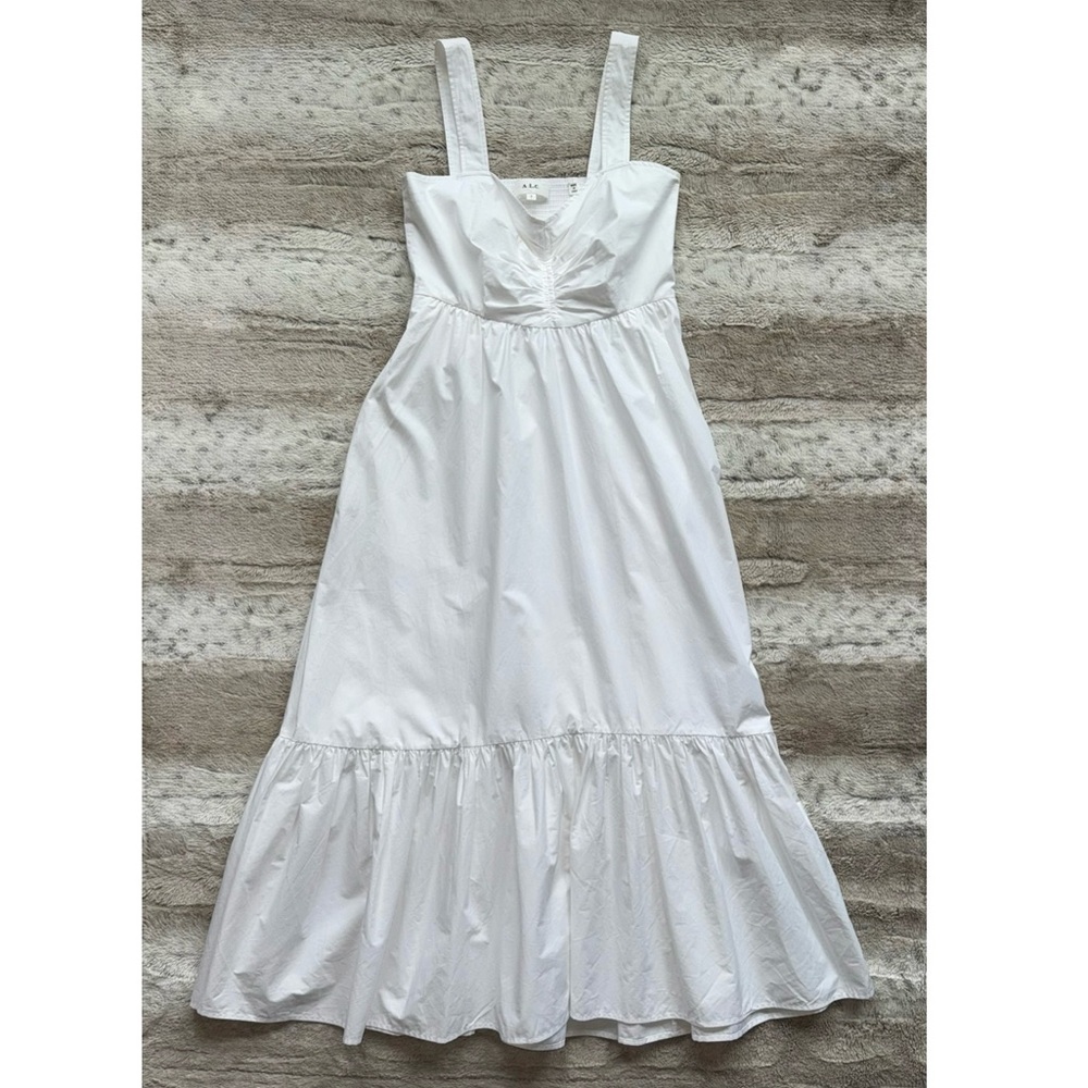 NWOT A.L.C. Lilah Cotton Midi-Dress in White Size 2 - Picture 4 of 16